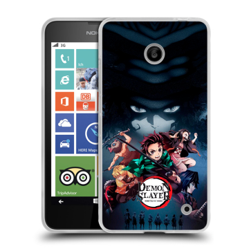 Пластиковый чехол на Nokia Lumia 630/635 с принтом Demon Slayer Клинок рассекающий демонов