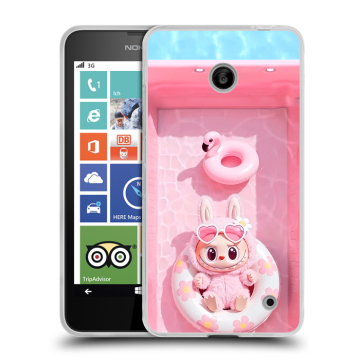 Пластиковый чехол на Nokia Lumia 630/635 с принтом Labubu Лабубу Пластиковый чехол на Nokia Lumia 630/635 с принтом Labubu Лабубу