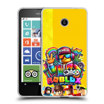 Пластиковый чехол на Nokia Lumia 630/635 с принтом Roblox Роблокс