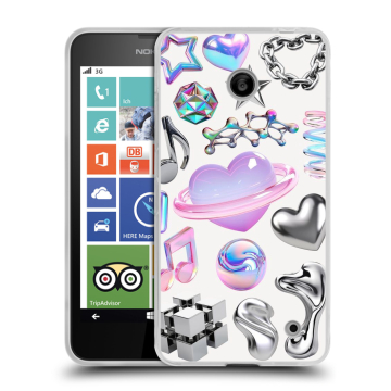 Пластиковый чехол на Nokia Lumia 630/635 с принтом Y2K