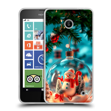 Пластиковый чехол на Nokia Lumia 630/635 с принтом Новый год