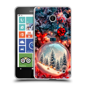 Пластиковый чехол на Nokia Lumia 630/635 с принтом Новый год