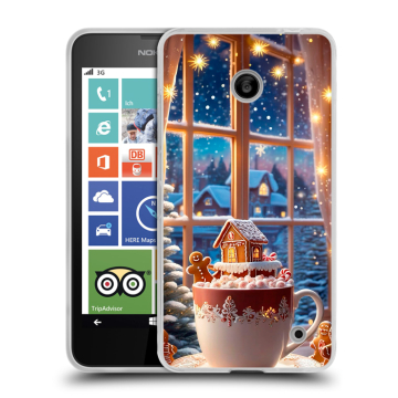 Пластиковый чехол на Nokia Lumia 630/635 с принтом Новый год
