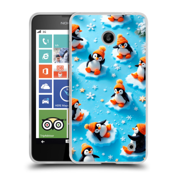 Пластиковый чехол на Nokia Lumia 630/635 с принтом Новый год