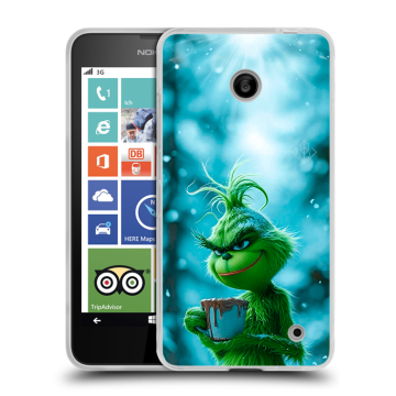 Пластиковый чехол на Nokia Lumia 630/635 с принтом Новый год гринч