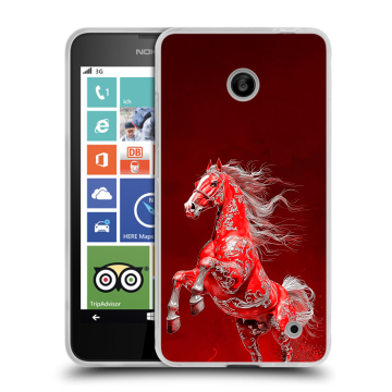 Пластиковый чехол на Nokia Lumia 630/635 с принтом Новый год