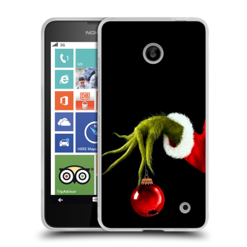 Пластиковый чехол на Nokia Lumia 630/635 с принтом Новый год Гринч