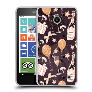 Пластиковый чехол на Nokia Lumia 630/635 с принтом Новый год