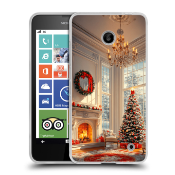 Пластиковый чехол на Nokia Lumia 630/635 с принтом Новый год