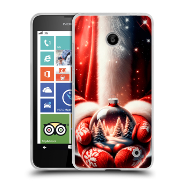 Пластиковый чехол на Nokia Lumia 630/635 с принтом Новый год