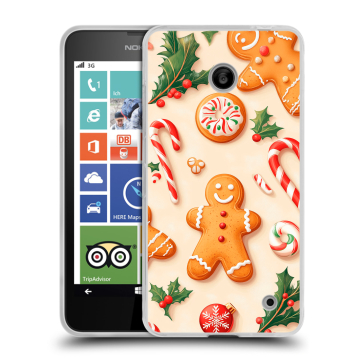 Пластиковый чехол на Nokia Lumia 630/635 с принтом Новый год