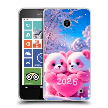 Пластиковый чехол на Nokia Lumia 630/635 с принтом Новый год