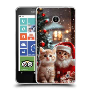 Пластиковый чехол на Nokia Lumia 630/635 с принтом Новый год