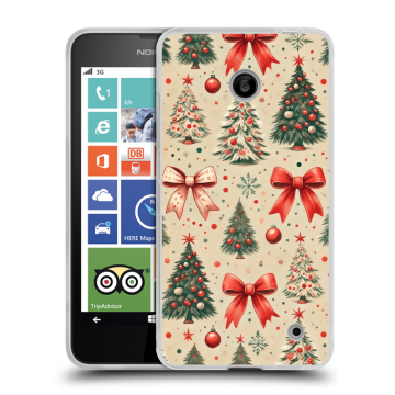 Пластиковый чехол на Nokia Lumia 630/635 с принтом Новый год