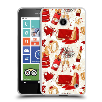 Пластиковый чехол на Nokia Lumia 630/635 с принтом Новый год