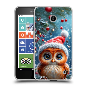 Пластиковый чехол на Nokia Lumia 630/635 с принтом Новый год