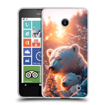 Пластиковый чехол на Nokia Lumia 630/635 с принтом Новый год