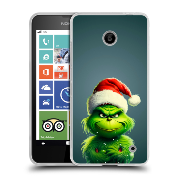 Пластиковый чехол на Nokia Lumia 630/635 с принтом Новый год