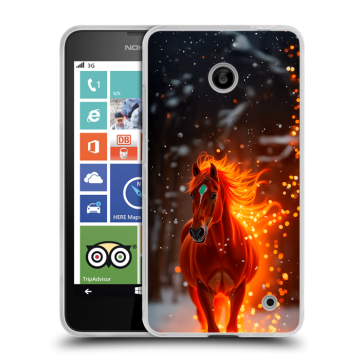 Пластиковый чехол на Nokia Lumia 630/635 с принтом Новый год