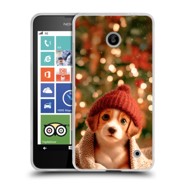 Пластиковый чехол на Nokia Lumia 630/635 с принтом Новый год