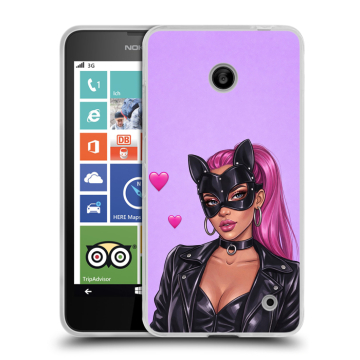 Пластиковый чехол на Nokia Lumia 630/635 с принтом женский
