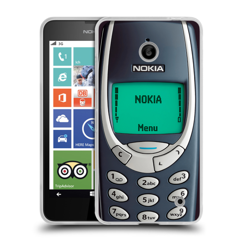 Пластиковый чехол на Nokia Lumia 630 с принтом Старый телефон Пластиковый чехол на Nokia Lumia 630 с принтом Старый телефон