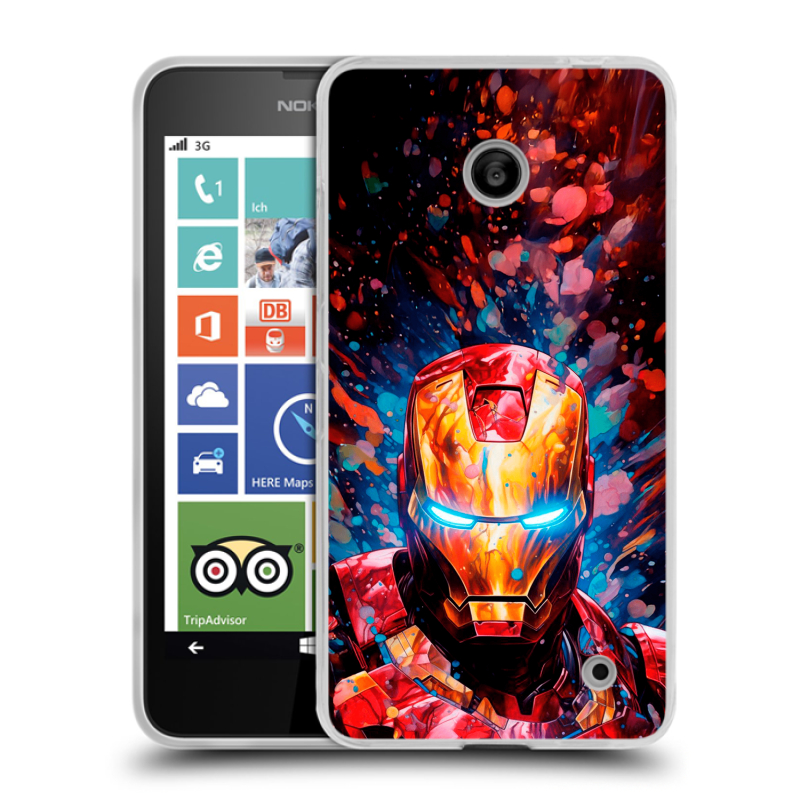 Пластиковый чехол на Nokia Lumia 630/635 с принтом Железный человек Ironman Пластиковый чехол на Nokia Lumia 630/635 с принтом Железный человек Ironman