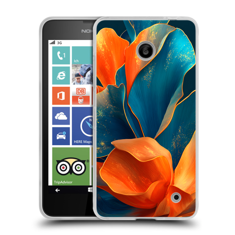 Пластиковый чехол на Nokia Lumia 630/635 с принтом Цветы Пластиковый чехол на Nokia Lumia 630/635 с принтом Цветы