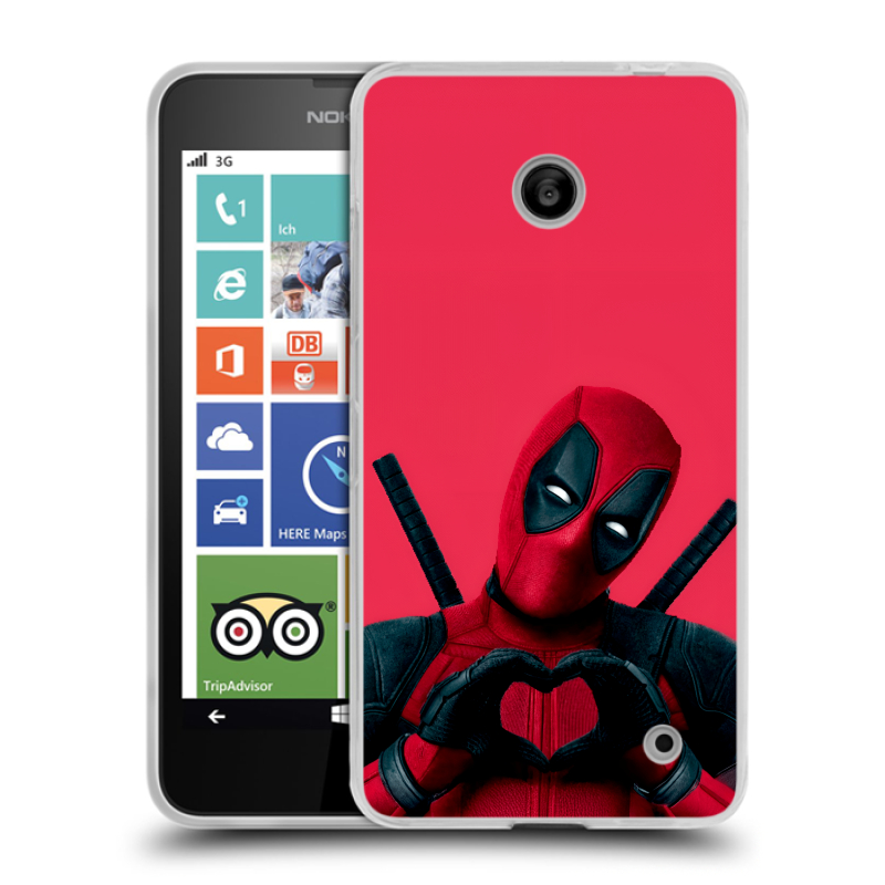Пластиковый чехол на Nokia Lumia 630/635 с принтом Дедпул Deadpool Пластиковый чехол на Nokia Lumia 630/635 с принтом Дедпул Deadpool