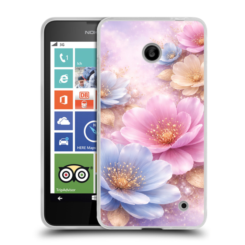 Пластиковый чехол на Nokia Lumia 630/635 с принтом женский Пластиковый чехол на Nokia Lumia 630/635 с принтом женский
