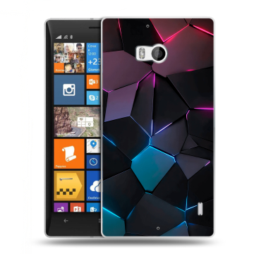 Силиконовый чехол на Nokia Lumia 930 с принтом Геометрия неона Силиконовый чехол на Nokia Lumia 930 с принтом Геометрия неона