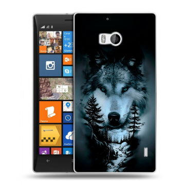 Силиконовый чехол на Nokia Lumia 930 с принтом Лесной волк Силиконовый чехол на Nokia Lumia 930 с принтом Лесной волк