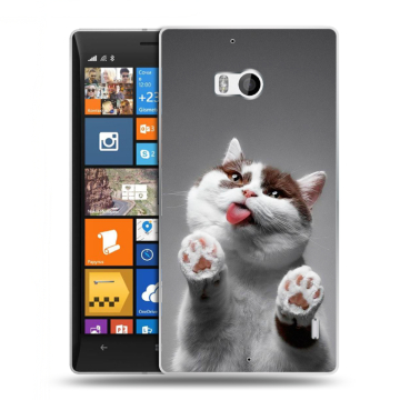 Силиконовый чехол на Nokia Lumia 930 с принтом Коты Силиконовый чехол на Nokia Lumia 930 с принтом Коты