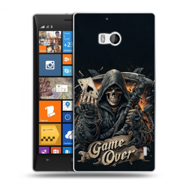 Силиконовый чехол на Nokia Lumia 930 с принтом Скелет карты Силиконовый чехол на Nokia Lumia 930 с принтом Скелет карты