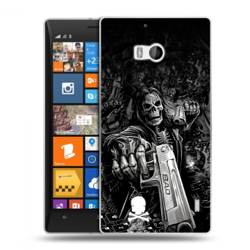 Силиконовый чехол на Nokia Lumia 930 с принтом Скелет Силиконовый чехол на Nokia Lumia 930 с принтом Скелет