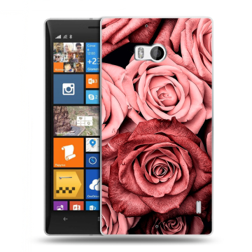 Силиконовый чехол на Nokia Lumia 930 с принтом Цветы розы Силиконовый чехол на Nokia Lumia 930 с принтом Цветы розы