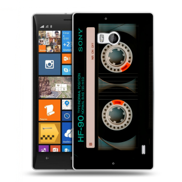 Силиконовый чехол на Nokia Lumia 930 с принтом Кассета Силиконовый чехол на Nokia Lumia 930 с принтом Кассета