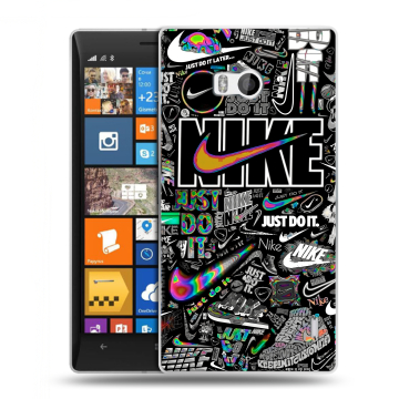 Силиконовый чехол на Nokia Lumia 930 с принтом Найк Силиконовый чехол на Nokia Lumia 930 с принтом Найк
