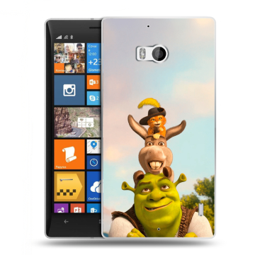 Силиконовый чехол на Nokia Lumia 930 с принтом Шрек Shrek Силиконовый чехол на Nokia Lumia 930 с принтом Шрек Shrek