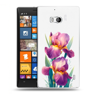 Силиконовый чехол на Nokia Lumia 930 с принтом Цветы орхидеи Силиконовый чехол на Nokia Lumia 930 с принтом Цветы орхидеи