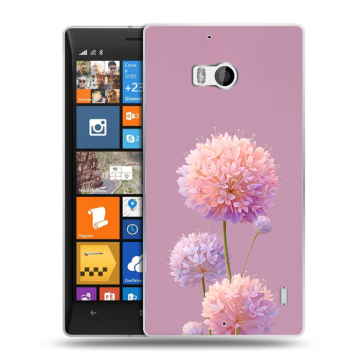 Силиконовый чехол на Nokia Lumia 930 с принтом Цветы Силиконовый чехол на Nokia Lumia 930 с принтом Цветы