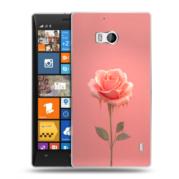 Силиконовый чехол на Nokia Lumia 930 с принтом Розовая роза Силиконовый чехол на Nokia Lumia 930 с принтом Розовая роза