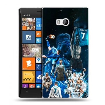 Силиконовый чехол на Nokia Lumia 930 с принтом Реал Роналдо Силиконовый чехол на Nokia Lumia 930 с принтом Реал Роналдо