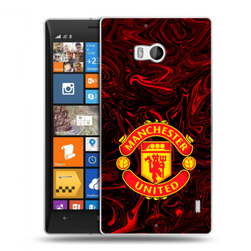Силиконовый чехол на Nokia Lumia 930 с принтом Manchester United Силиконовый чехол на Nokia Lumia 930 с принтом Manchester United