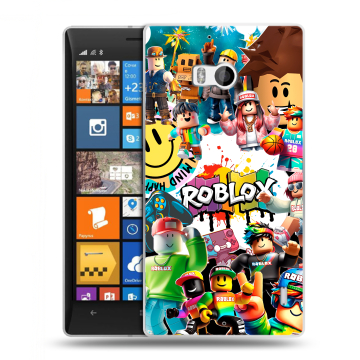 Силиконовый чехол на Nokia Lumia 930 с принтом Roblox Роблокс Силиконовый чехол на Nokia Lumia 930 с принтом Roblox Роблокс