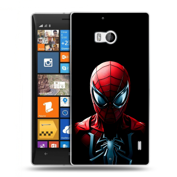 Силиконовый чехол на Nokia Lumia 930 с принтом Spiderman Человек паук