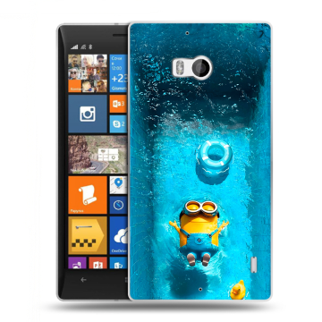 Силиконовый чехол на Nokia Lumia 930 с принтом Миньоны Силиконовый чехол на Nokia Lumia 930 с принтом Миньоны