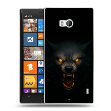 Силиконовый чехол на Nokia Lumia 930 с принтом Волк Силиконовый чехол на Nokia Lumia 930 с принтом Волк