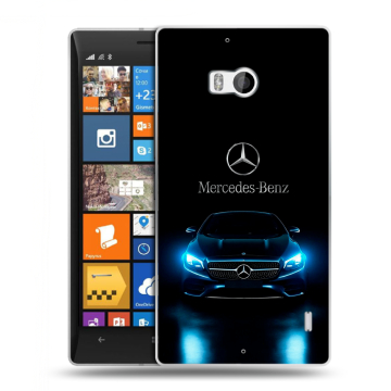 Силиконовый чехол на Nokia Lumia 930 с принтом Mercedes Мерседес