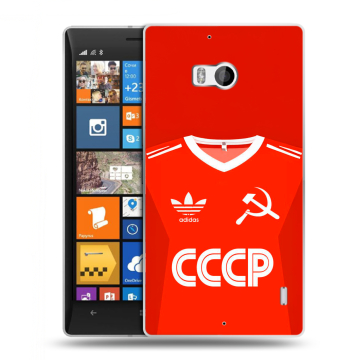 Силиконовый чехол на Nokia Lumia 930 с принтом Флаг Герб СССР Силиконовый чехол на Nokia Lumia 930 с принтом Флаг Герб СССР